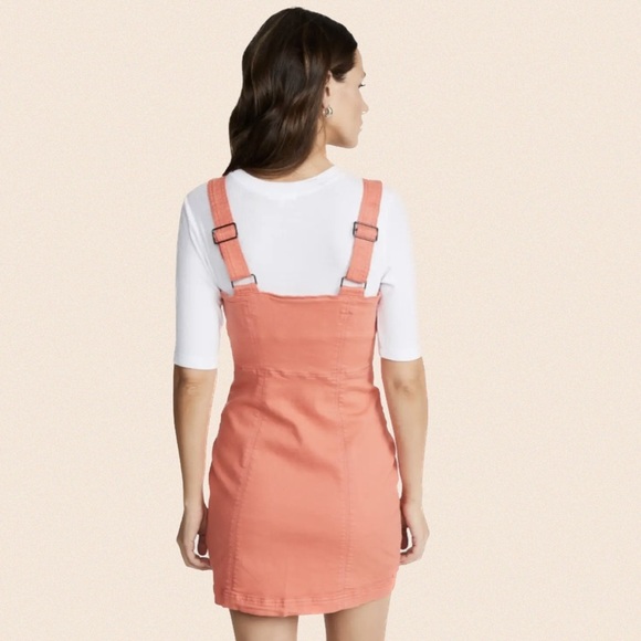 NWT Mink Pink Chasing Sunrise Dress Peachy Coral - Picture 3 of 3